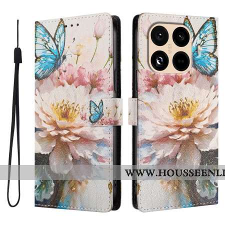 FleurHousse Xiaomi 15T Pro Fleur et Papillon