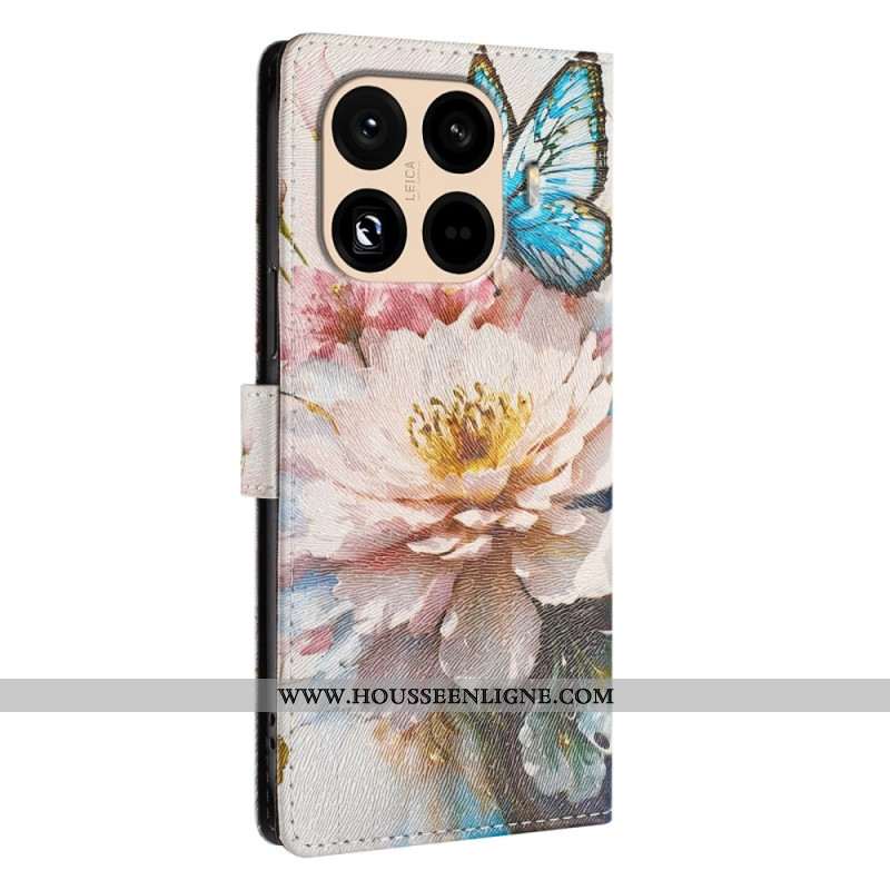 FleurHousse Xiaomi 15T Pro Fleur et Papillon