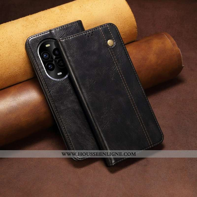 Flip Cover Huawei Nova 13 Pro Simili Cuir Ciré