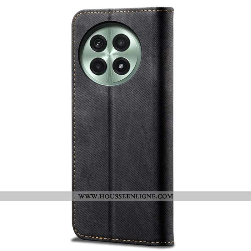 Flip Cover OnePlus 13 Tissu Jeans