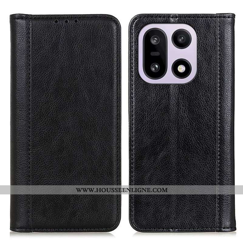 Flip Cover OnePlus 15 Cuir Fendu
