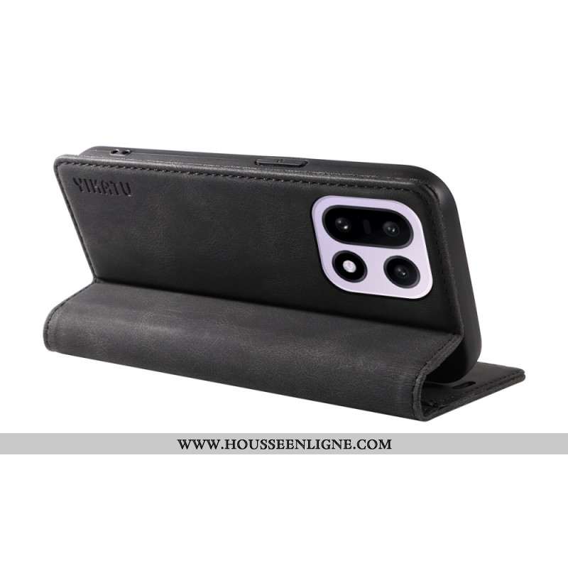 Flip Cover OnePlus 15 Effet Daim YIKATU