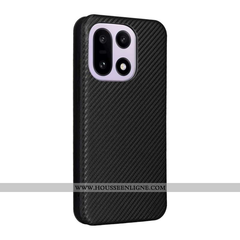 Flip Cover OnePlus 15 Fibre Carbone