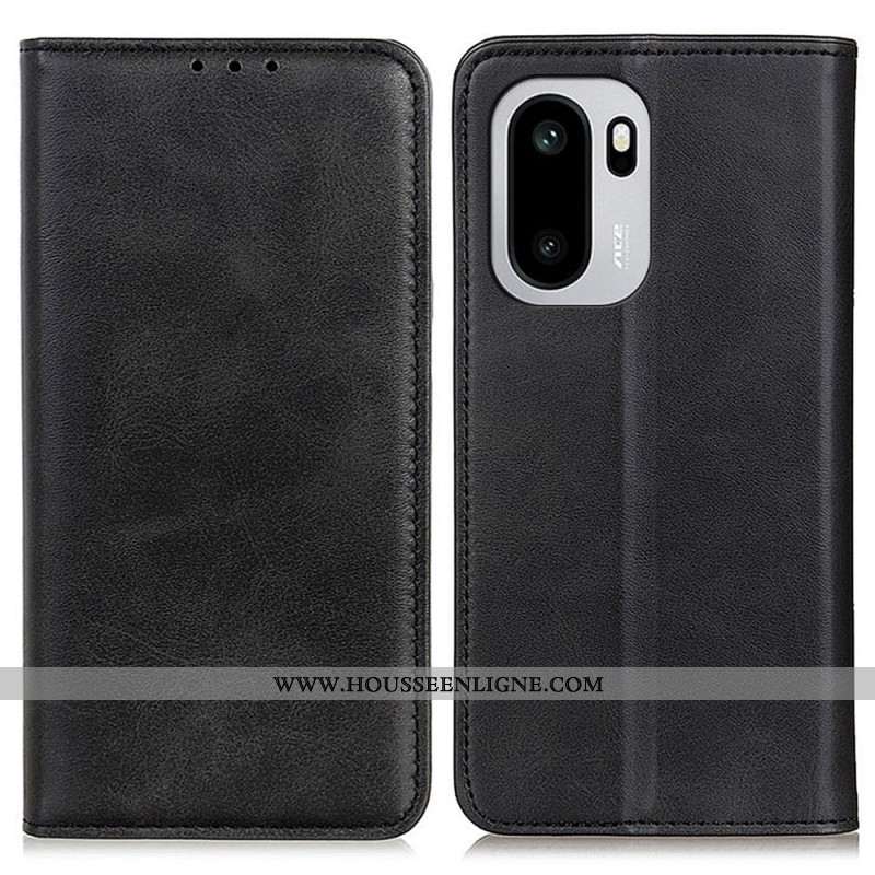 Flip Cover OnePlus 15R Cuir Fendu Classsique