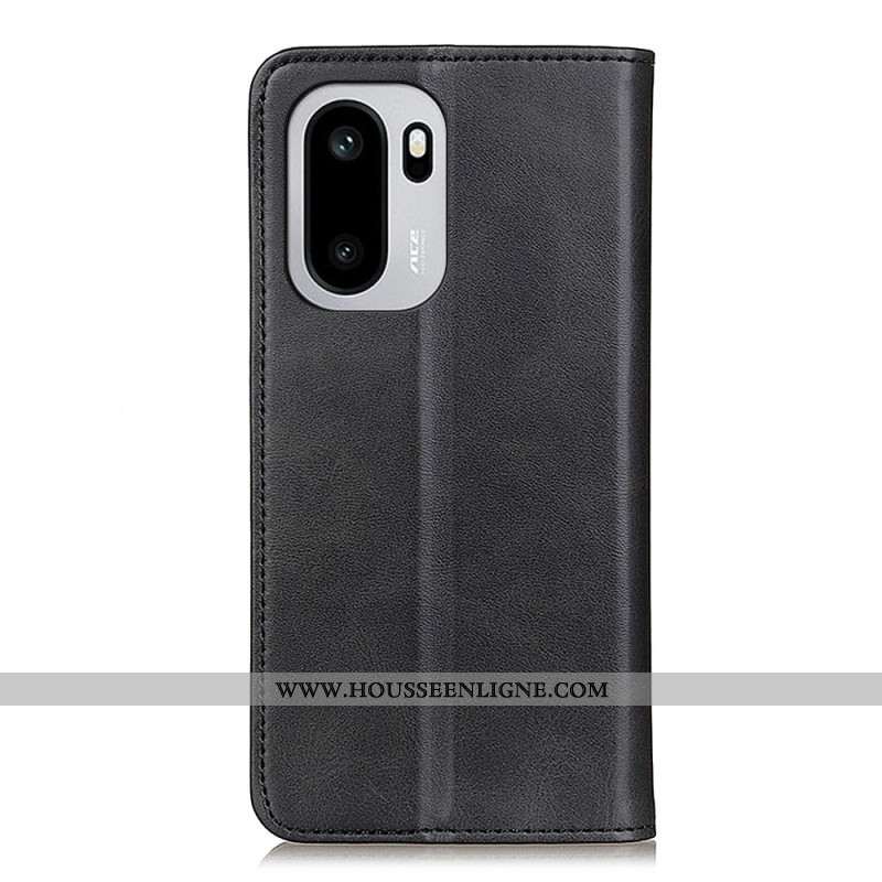 Flip Cover OnePlus 15R Cuir Fendu Classsique