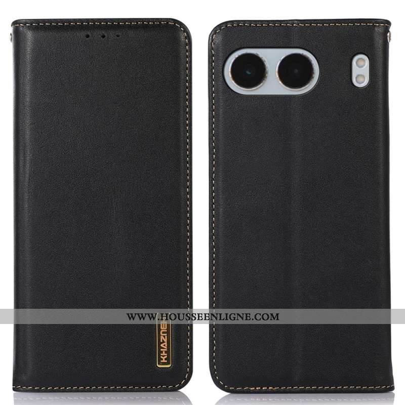 Flip Cover OnePlus Nord 4 Cuir KHAZNEH