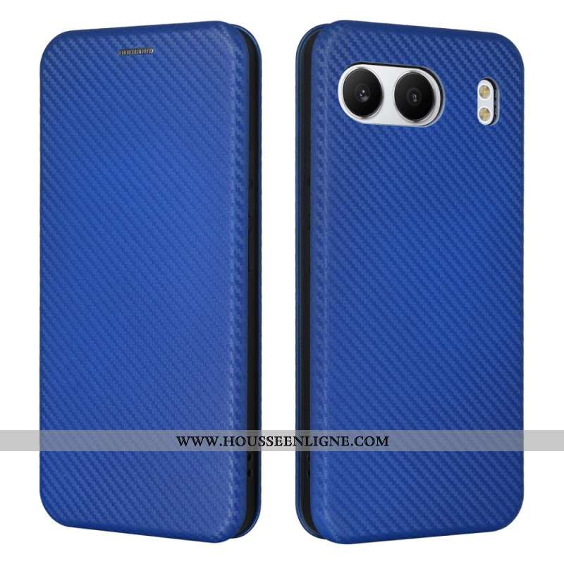 Flip Cover OnePlus Nord 4 Fibre Carbone