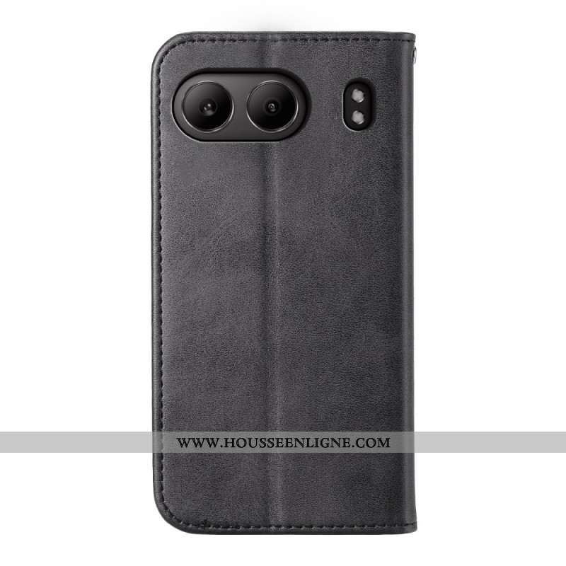 Flip Cover OnePlus Nord 4 Finition Losanges à Lanière