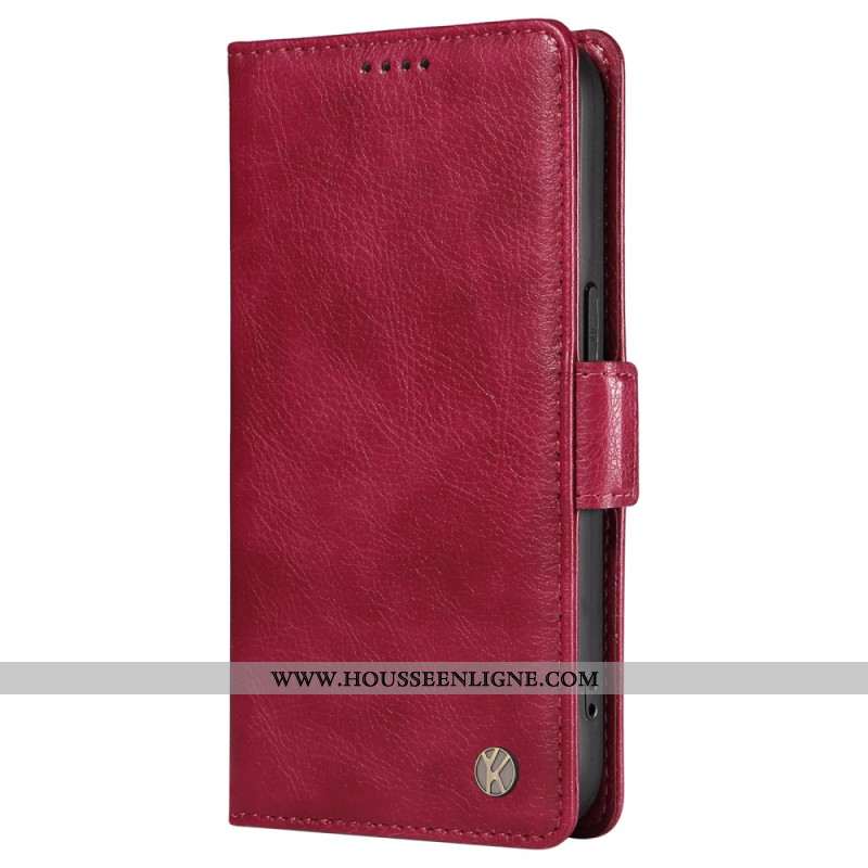 Flip Cover OnePlus Nord 4 Simili Cuir Litchi YIKATU