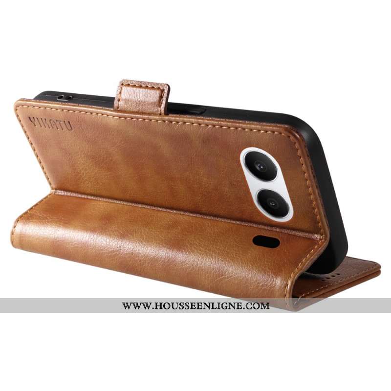 Flip Cover OnePlus Nord 4 Simili Cuir Litchi YIKATU