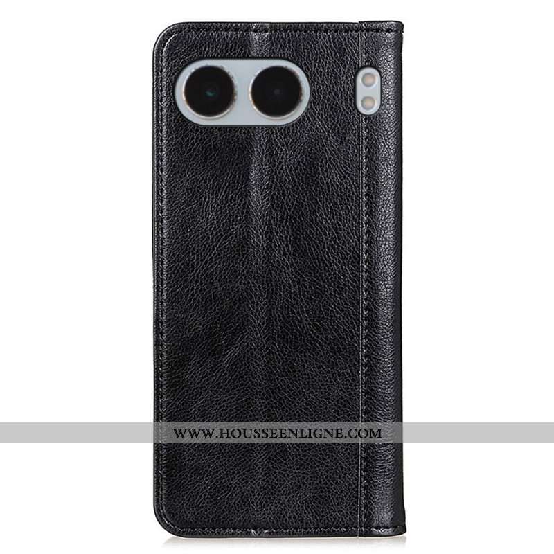 Flip Cover OnePlus Nord 4 Texture Litchi