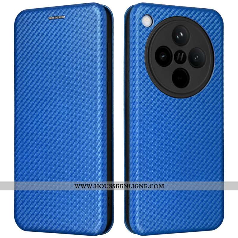 Flip Cover Oppo Find X8 Fibre Carbone