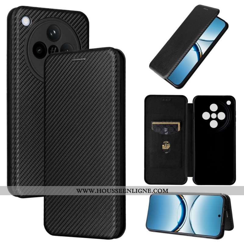 Flip Cover Oppo Find X8 Fibre Carbone