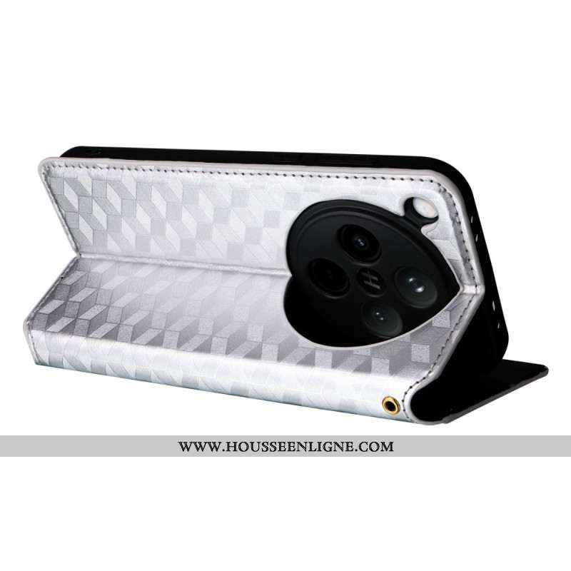 Flip Cover Oppo Find X8 Losanges 3D