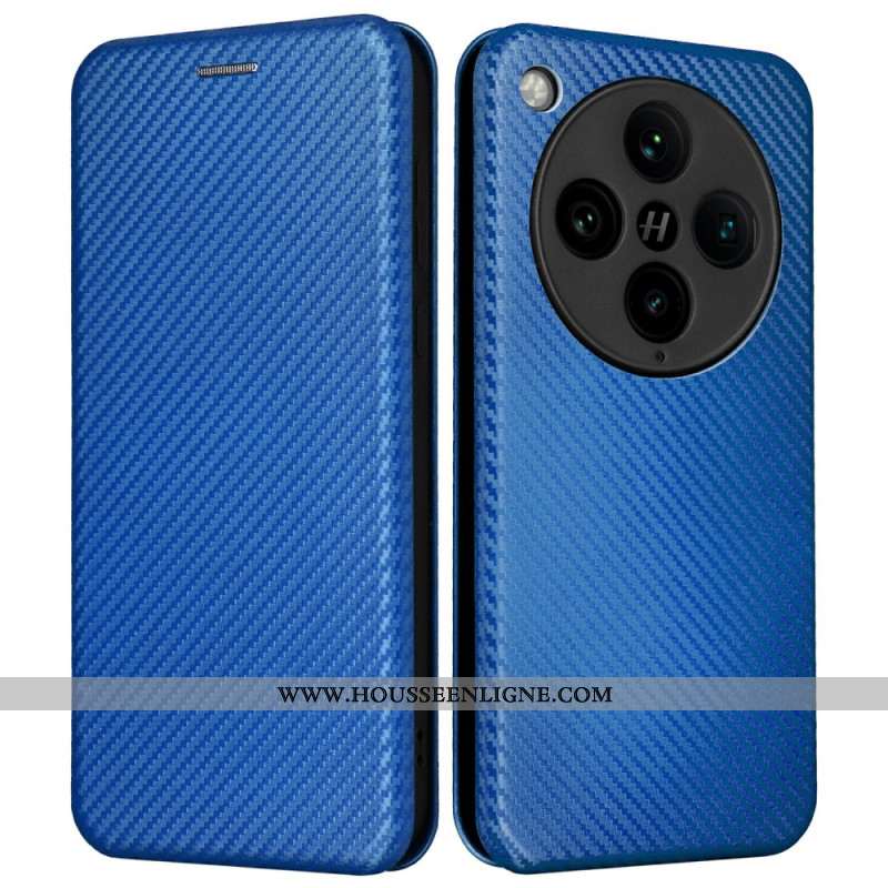 Flip Cover Oppo Find X8 Pro Fibre Carbone