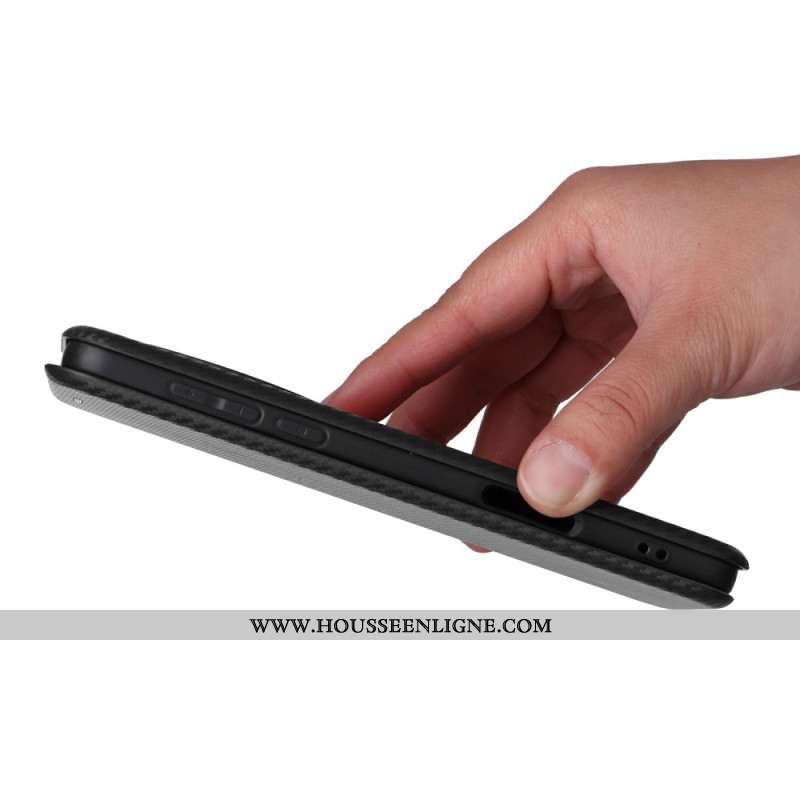 Flip Cover Oppo Find X8 Pro Fibre Carbone