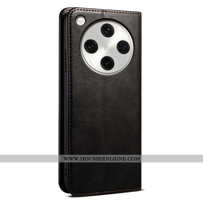 Flip Cover Oppo Find X8 Simili Cuir Ciré