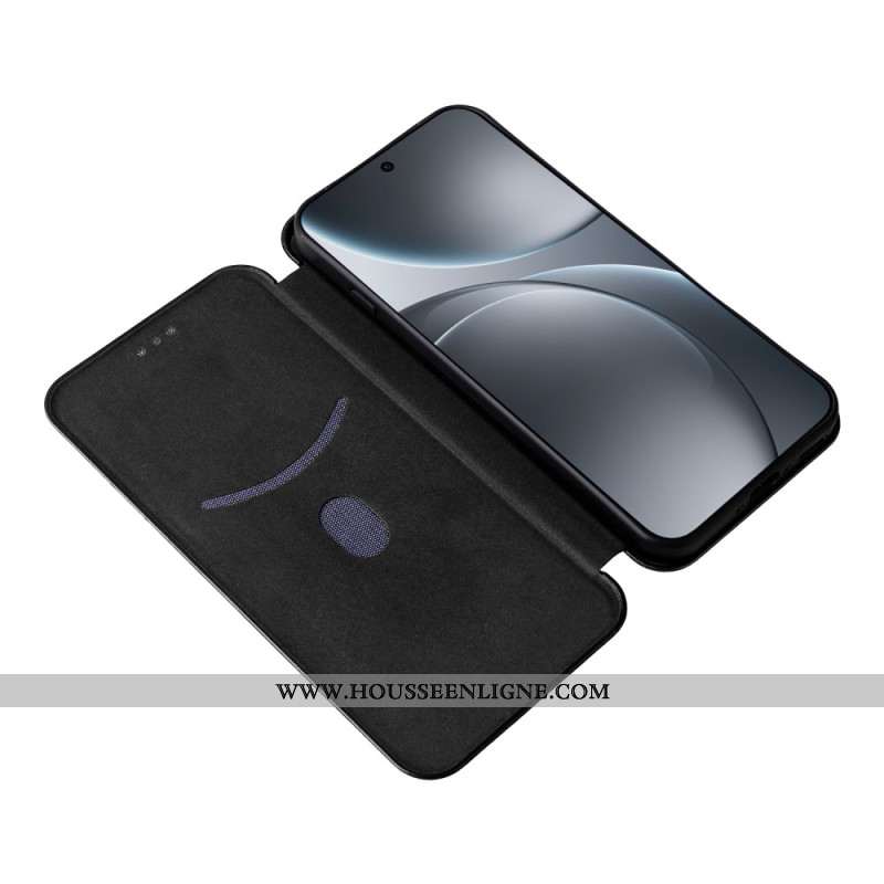 Flip Cover Oppo Find X9 5G Texture Fibre de Carbone