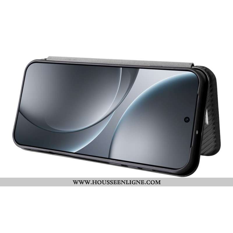 Flip Cover Oppo Find X9 5G Texture Fibre de Carbone