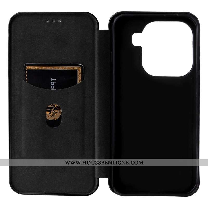 Flip Cover Oppo Find X9 5G Texture Fibre de Carbone