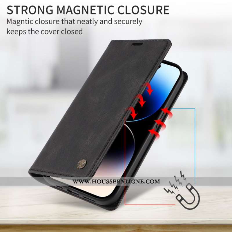 Flip Cover Oppo Find X9 Pro 5G Effet Daim YIKATU