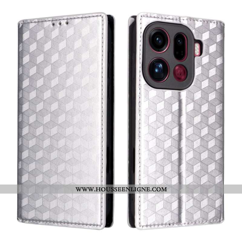 Flip Cover Oppo Find X9 Pro 5G Motif Losanges