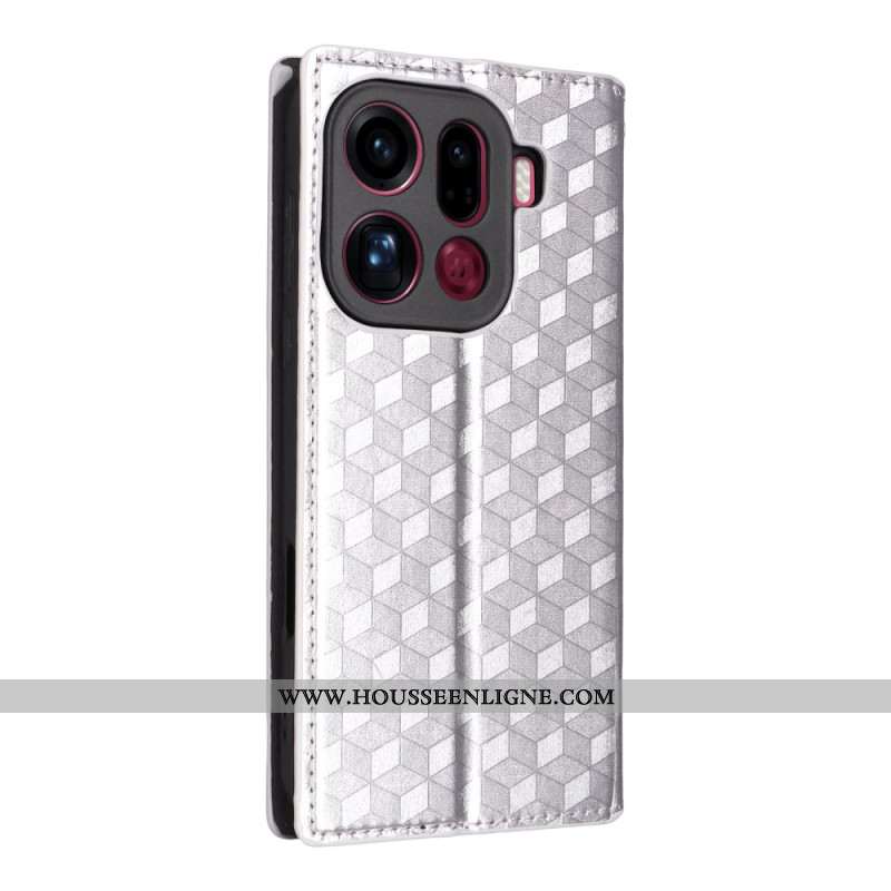 Flip Cover Oppo Find X9 Pro 5G Motif Losanges