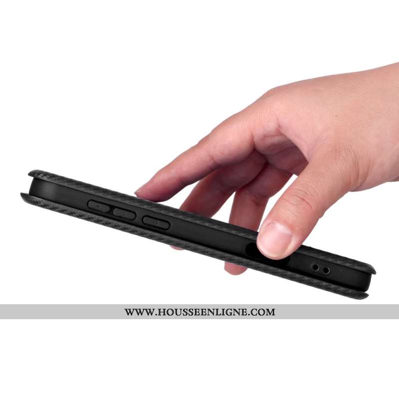 Flip Cover Oppo Find X9 Pro 5G Texture Fibre de Carbone