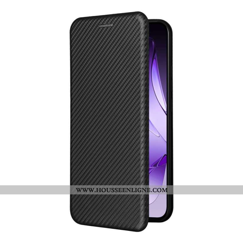 Flip Cover Oppo Reno 13 5G Fibre Carbone