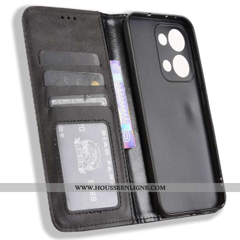 Flip Cover Oppo Reno 13 5G Frise Vintage