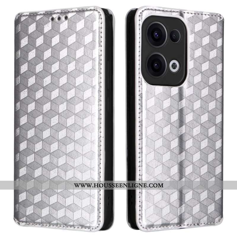 Flip Cover Oppo Reno 13 5G Losanges 3D