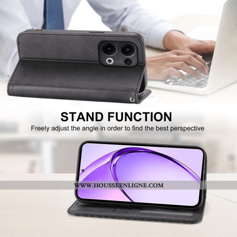 Flip Cover Oppo Reno 13 5G Motif Losanges à Lanière