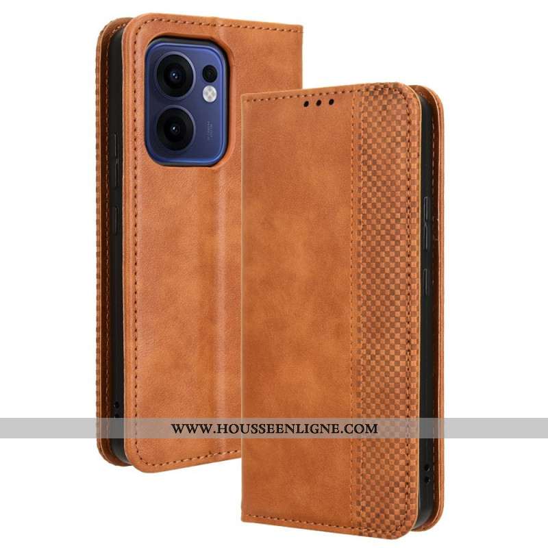 Flip Cover Oppo Reno 13F 4G / 5G / FS 5G Frise Vintage