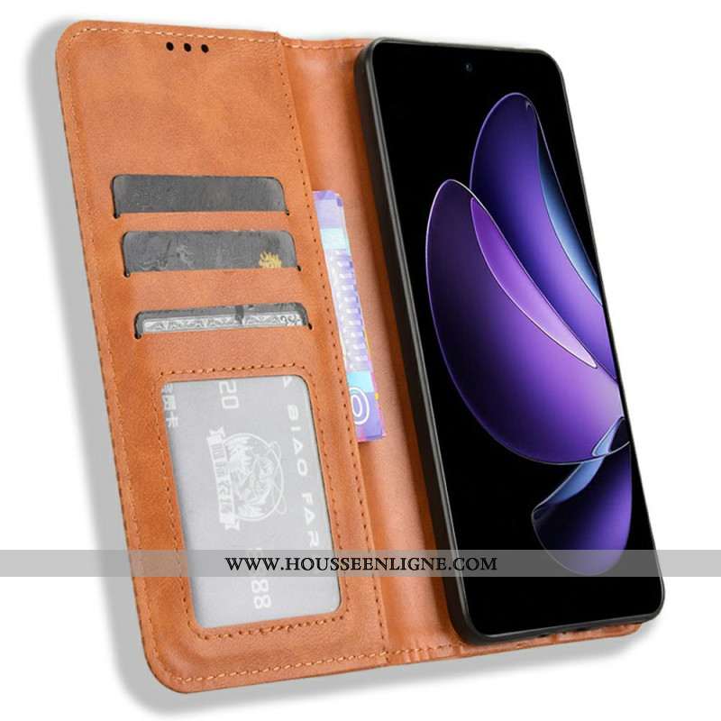 Flip Cover Oppo Reno 13F 4G / 5G / FS 5G Frise Vintage