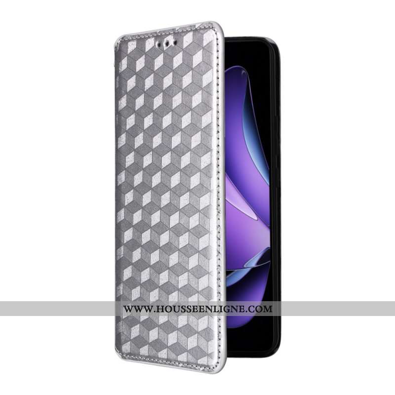 Flip Cover Oppo Reno 13F 4G / 5G / FS 5G Losanges 3D