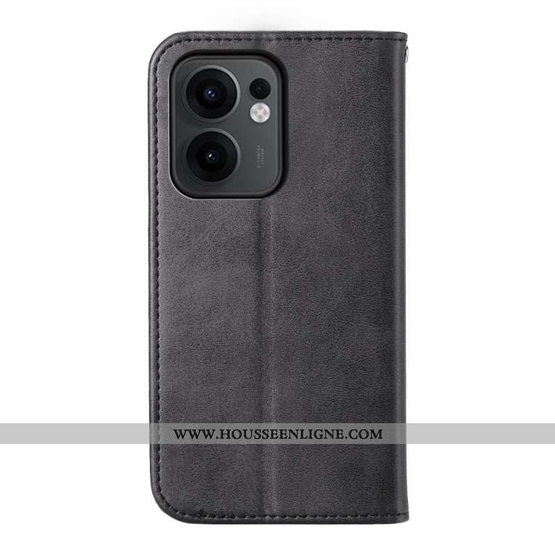 Flip Cover Oppo Reno 13F 4G / 5G / FS 5G Losanges et Lanière