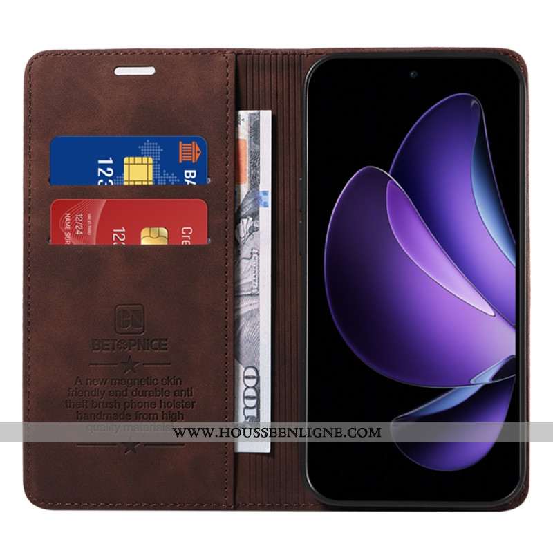 Flip Cover Oppo Reno 13F 4G / 5G / FS 5G Technologie Anti-RFID BETOPNICE