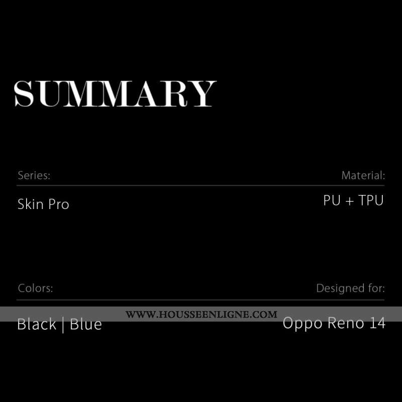 Flip Cover Oppo Reno 14 5G Skin Pro Series DUX DUCIS