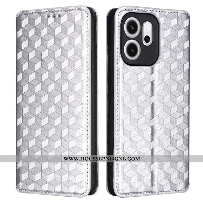 Flip Cover Oppo Reno 14 F 5G Motif Losanges