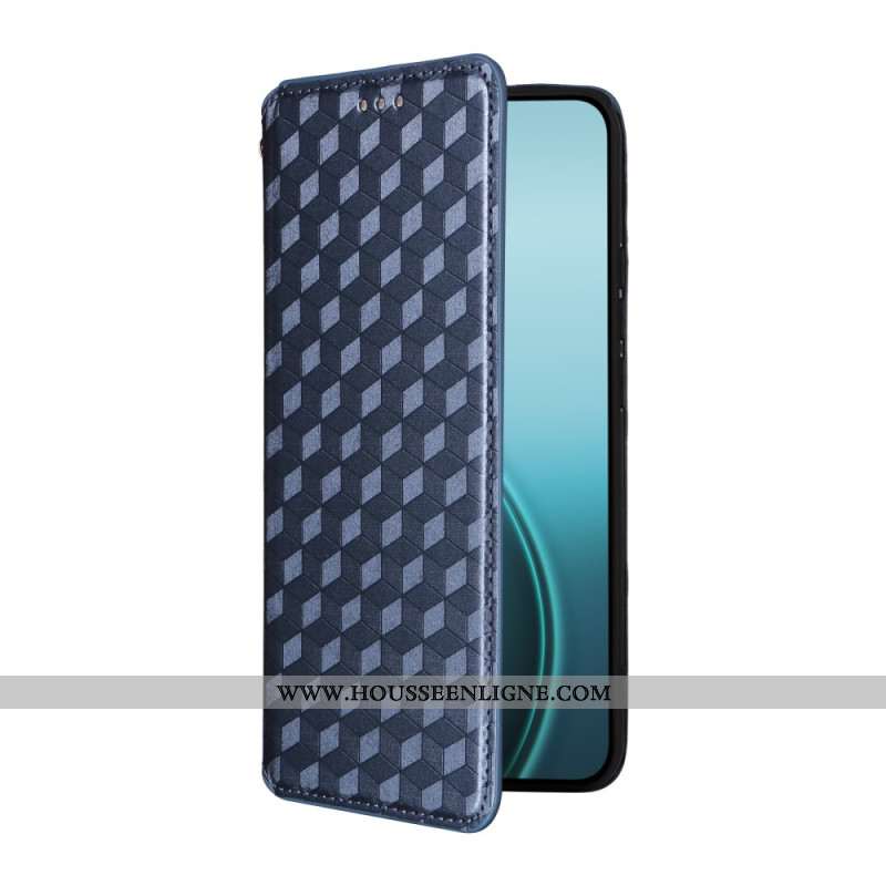Flip Cover Oppo Reno 14 Pro 5G Motif Brillant Losanges