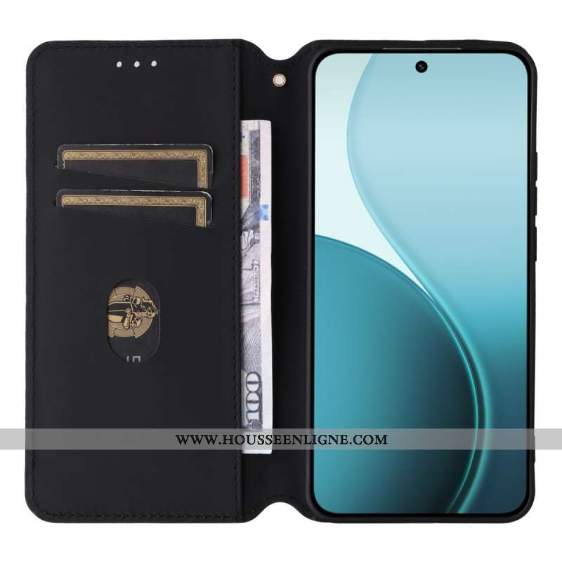Flip Cover Oppo Reno 14 Pro 5G Motif Brillant Losanges