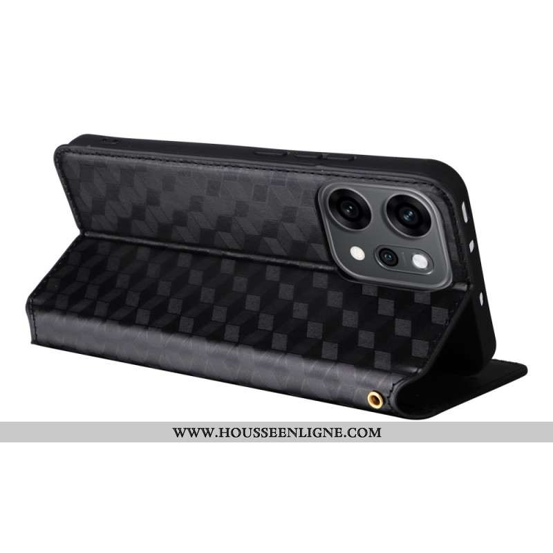 Flip Cover Oppo Reno 14 Pro 5G Motif Brillant Losanges