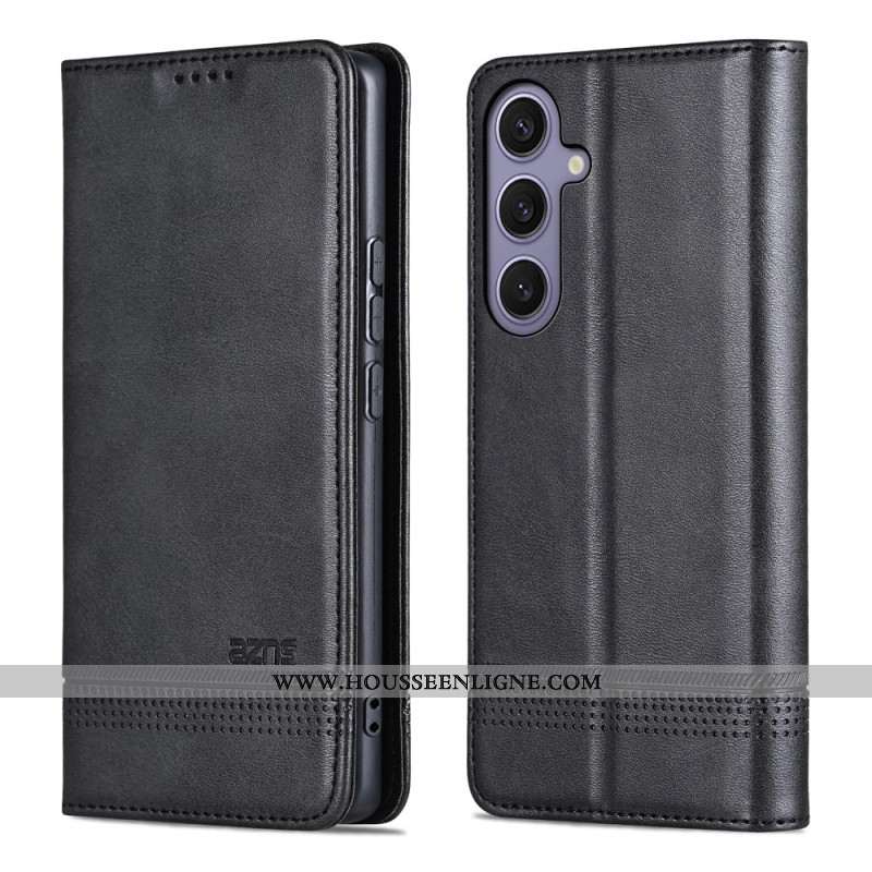 Flip Cover Samsung Galaxy A17 4G / 5G Effet Cuir AZNS