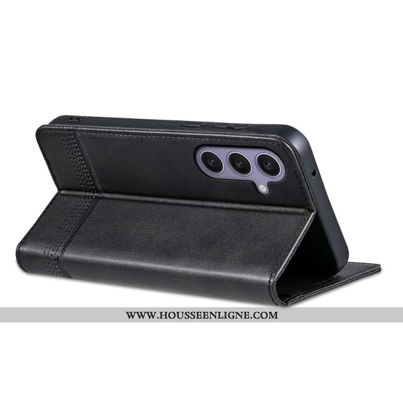 Flip Cover Samsung Galaxy A17 4G / 5G Effet Cuir AZNS