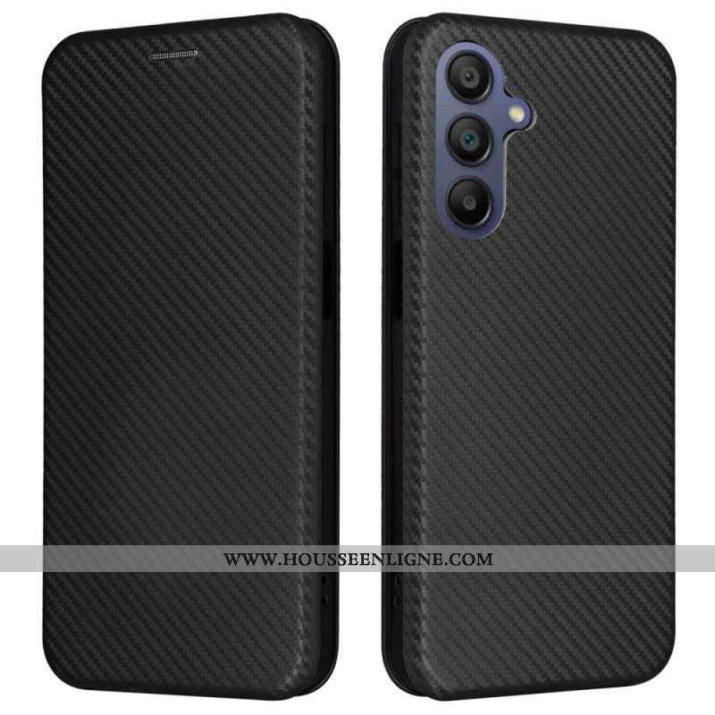 Flip Cover Samsung Galaxy A17 4G / 5G Fibre Carbone