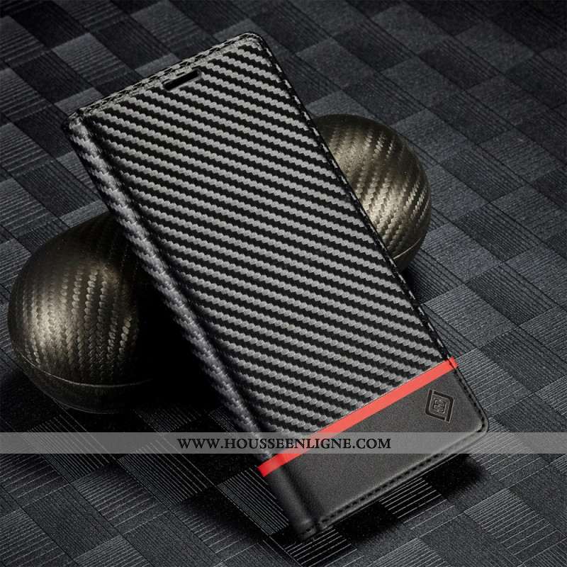 Flip Cover Samsung Galaxy A17 4G / 5G Fibre Carbone LC.IMEEKE