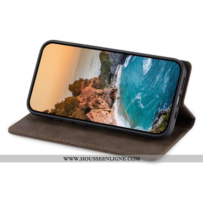 Flip Cover Samsung Galaxy S25 5G Effet Cuir Blocage RFID