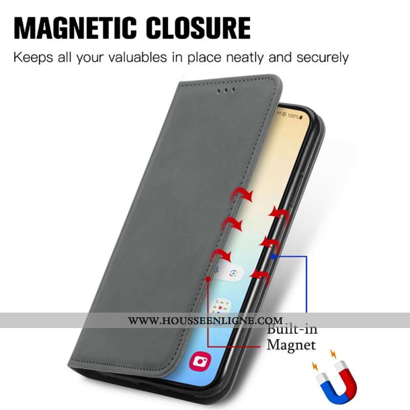 Flip Cover Samsung Galaxy S25 5G Effet Daim