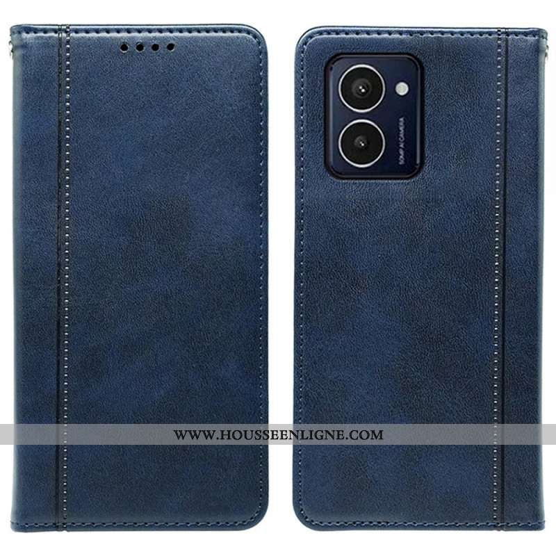 Flip Cover Samsung Galaxy S25 5G Fermeture Magnétique Intégrée