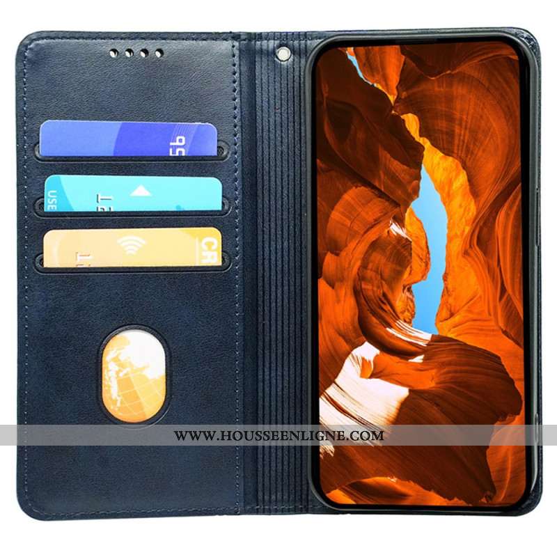 Flip Cover Samsung Galaxy S25 5G Fermeture Magnétique Intégrée